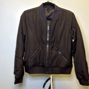 Athleta black bomber jacket